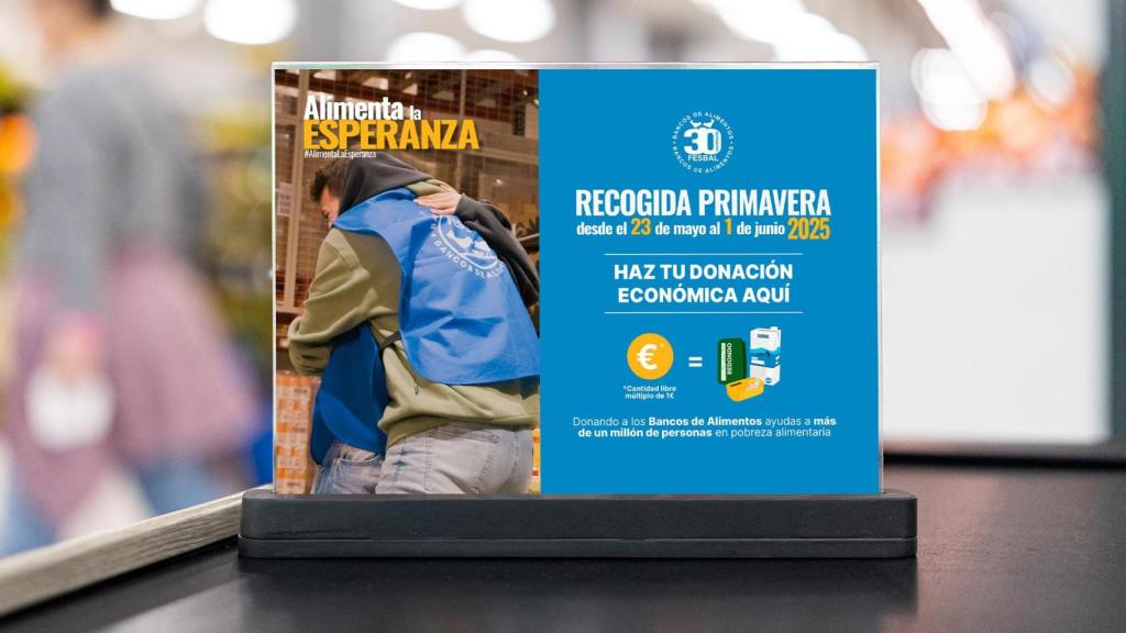 Separador de la Recogida de Primavera 2025 en una caja de Mercadona.