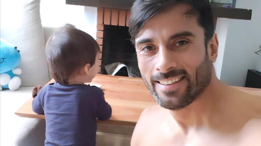 Ignacio Batallán y su hijo.