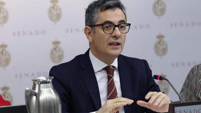 Félix Bolaños este viernes durante su intervención en la Comisión de Justicia del Senado.