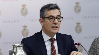 Félix Bolaños este viernes durante su intervención en la Comisión de Justicia del Senado.