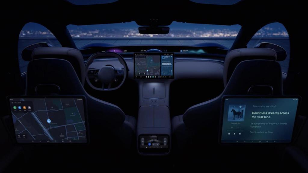 Interior del Xiaomi YU7