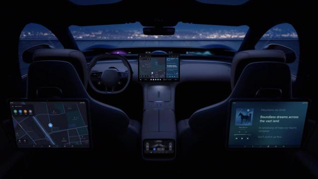 Interior del Xiaomi YU7