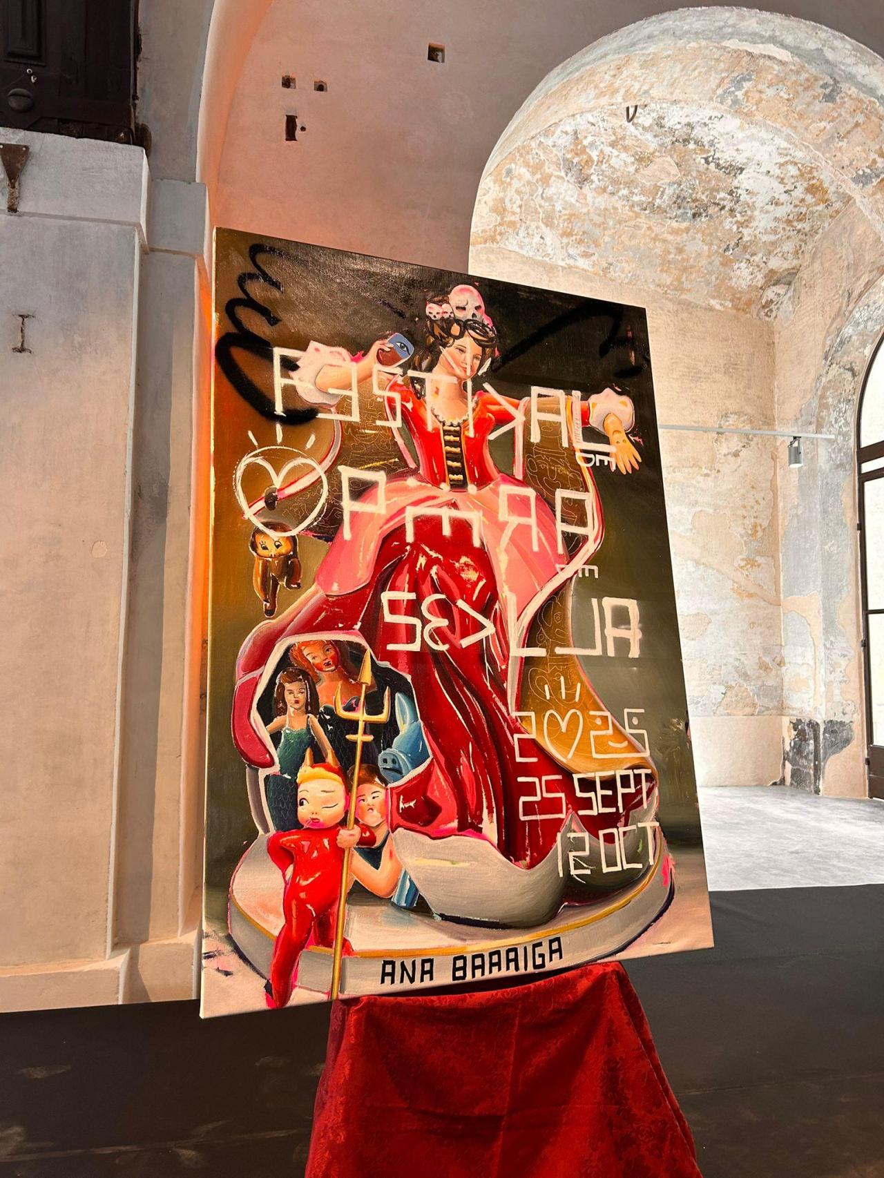 El cartel anunciador.