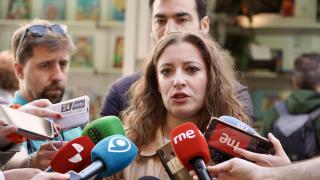 La vicesecretaria de Sanidad y Educación el PP, Ester Muñoz, durante su intervención de este viernes en León