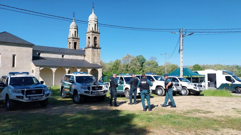 La Guardia Civil trabajando en la localización de la octogenaria desaparecida