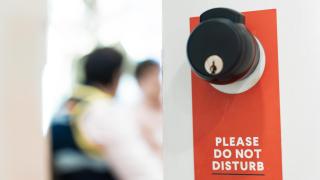 Entrada al despacho de la inspectora jefa a cargo de los grupos de Blanqueo de la UDEF Central.