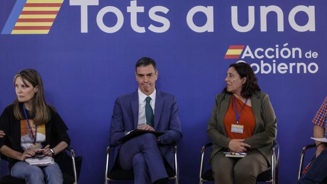 Pedro Sánchez en su última visita a Valencia el pasado jueves. Rober Solsona / EP