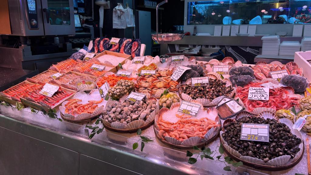 Pescadería del mercado.