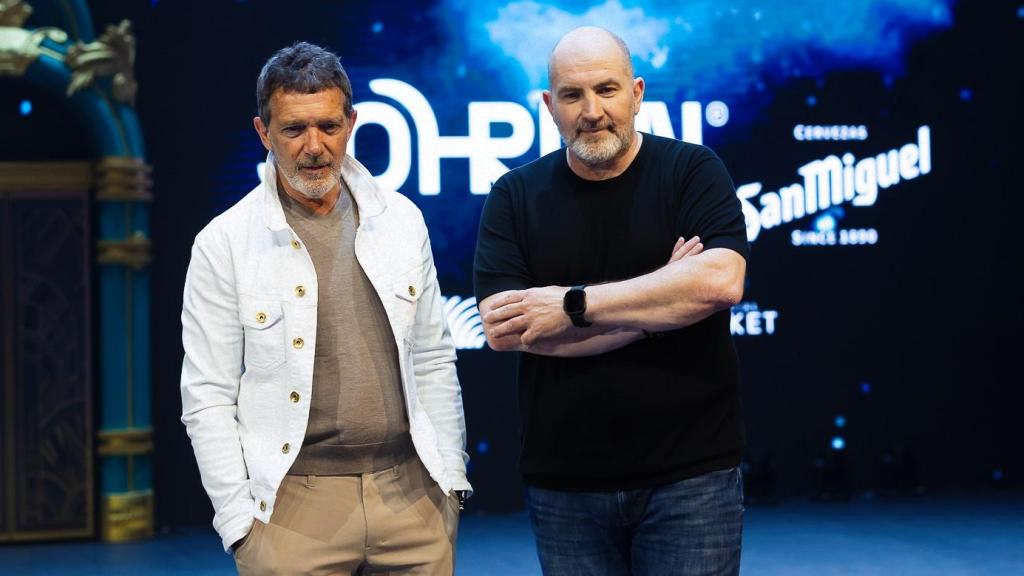 Antonio Banderas y Domingo Merlín.