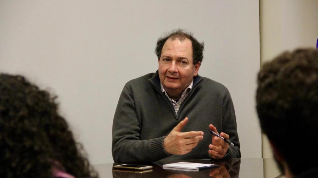 Nadim Shehadi, during a class at Tufts University.