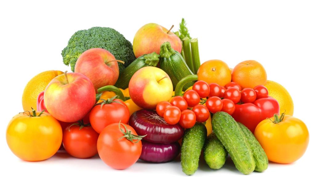 Frutas y verduras.