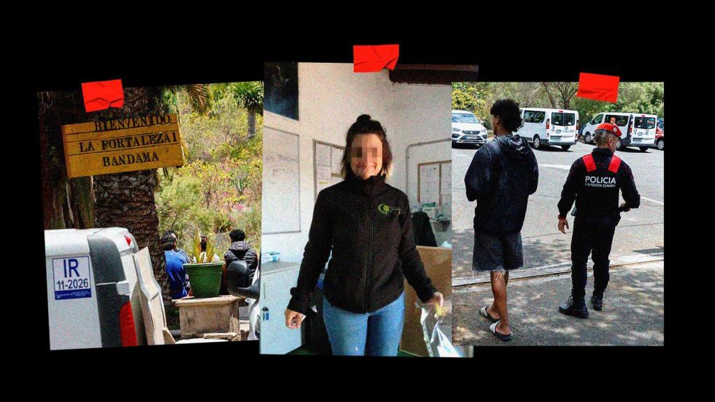 Imágenes tomadas durante la intervención policial que se saldó con la clausura del centro por orden judicial.