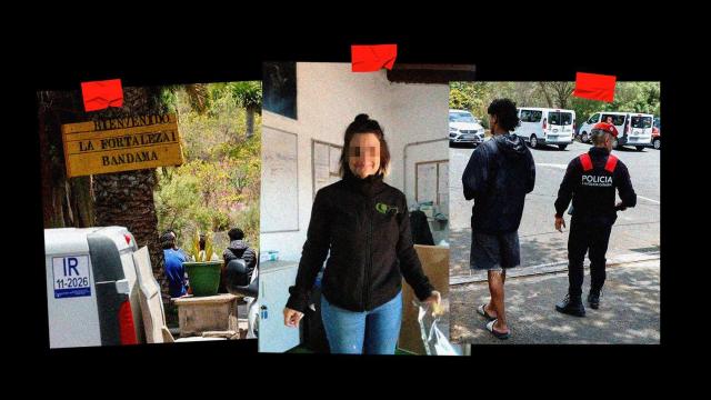 Imágenes tomadas durante la intervención policial que se saldó con la clausura del centro por orden judicial.