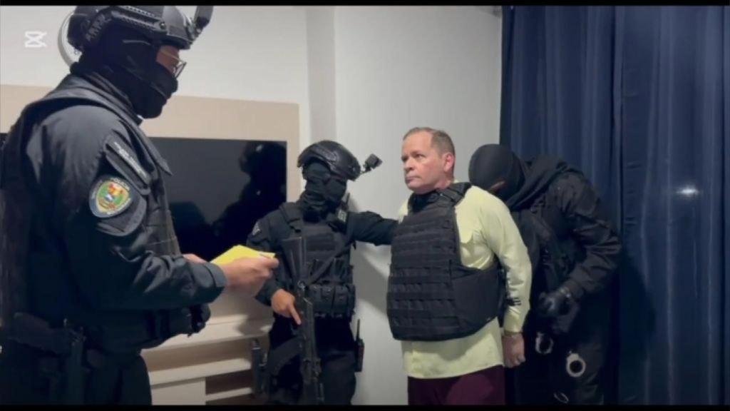 El exdiputado opositor Juan Pablo Guanipa en el momento de su detencion.