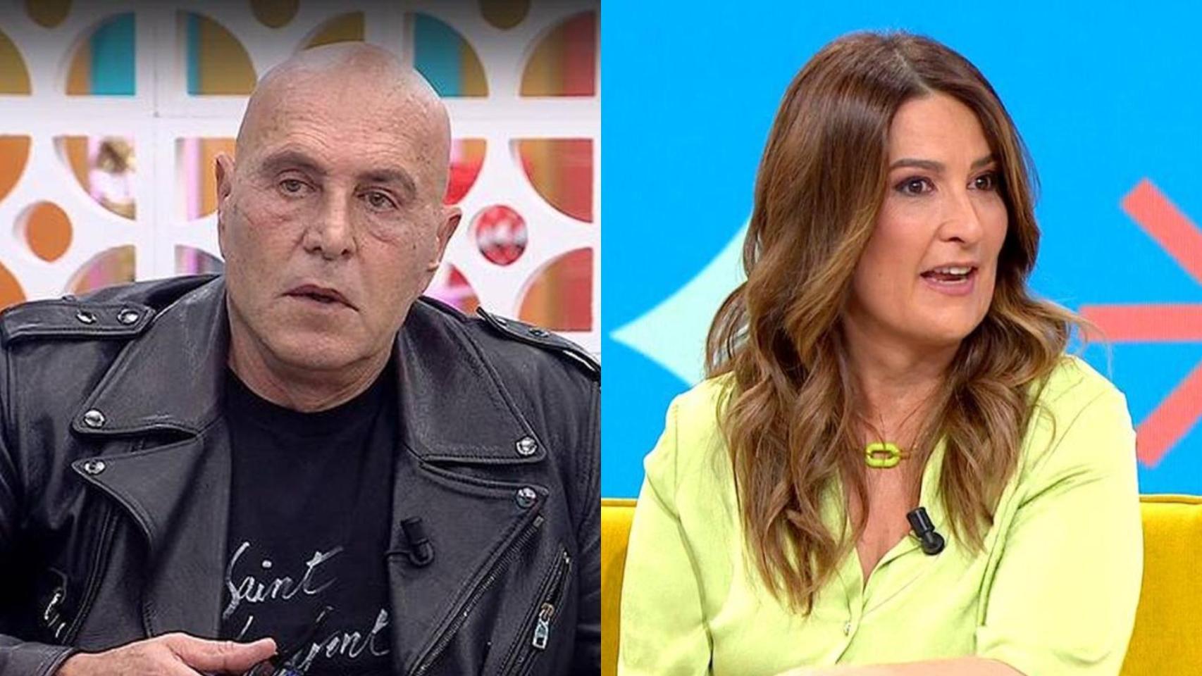 Kiko Matamoros en 'La familia de la tele' y Laura Fa en 'Espejo Público'.