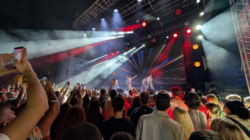 La actuación de Daniela Blasco en Benidorm este viernes por el Euroclub.