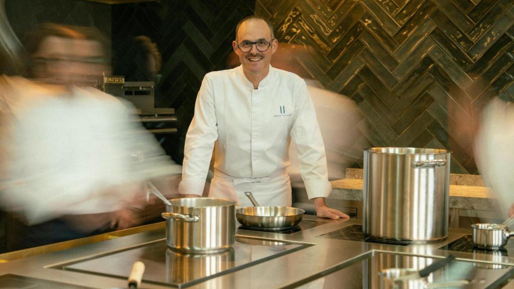 Iñigo Lavado en el restaurante Itzuli.