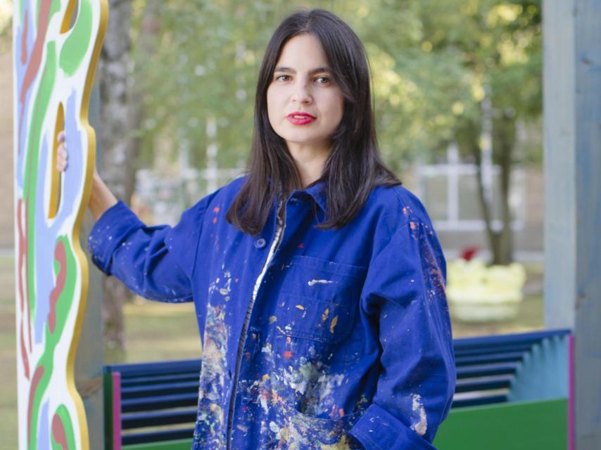 La artista, durante uno de sus trabajos.