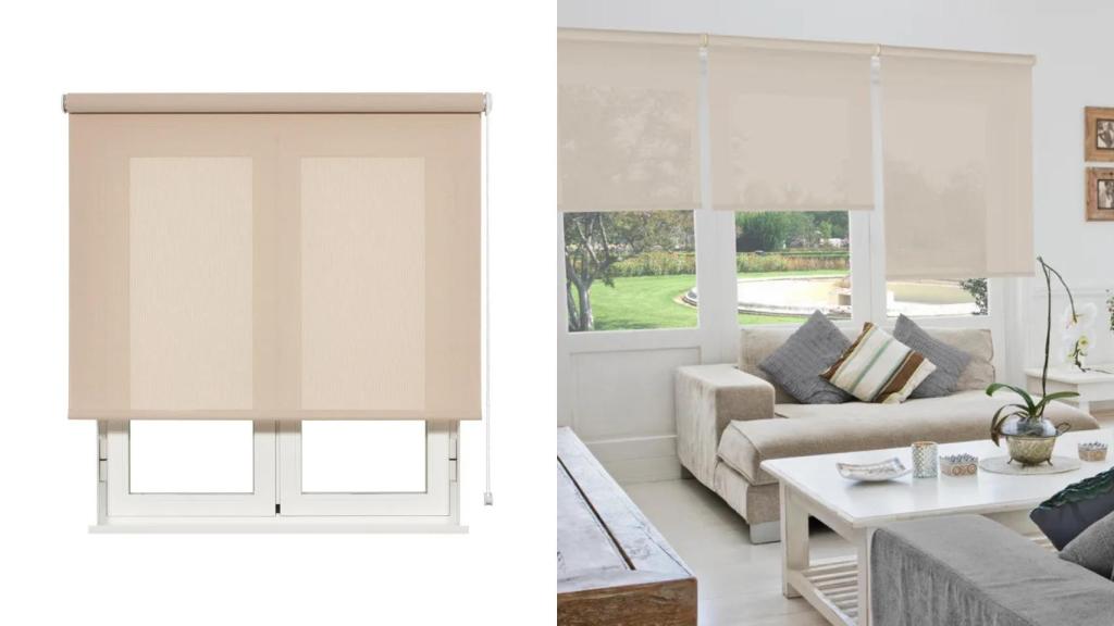 El estor enrollable de Leroy Merlin.