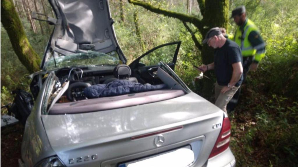 Accidente en Melide (A Coruña).