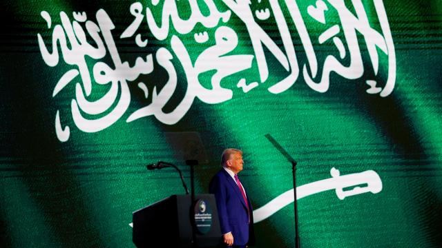 Donald Trump la semana pasada durante su visita a Riad.