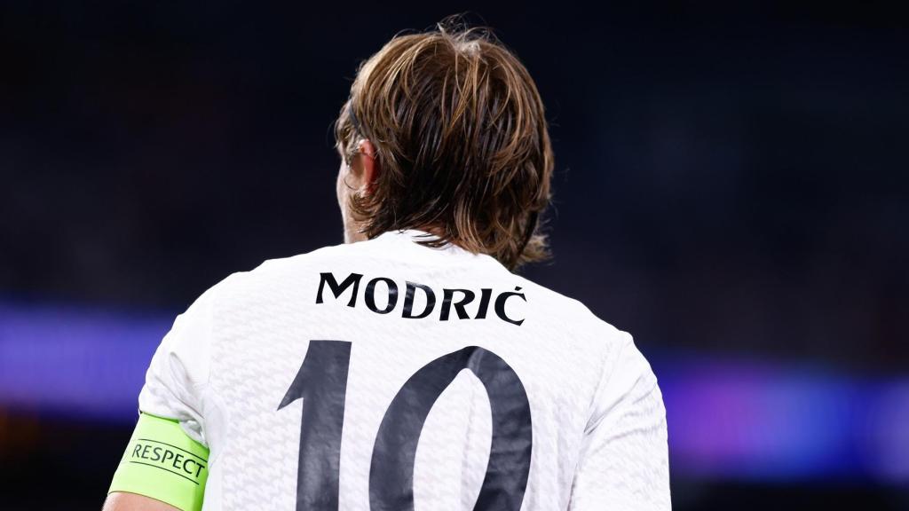 Luka Modric, con su dorsal 10