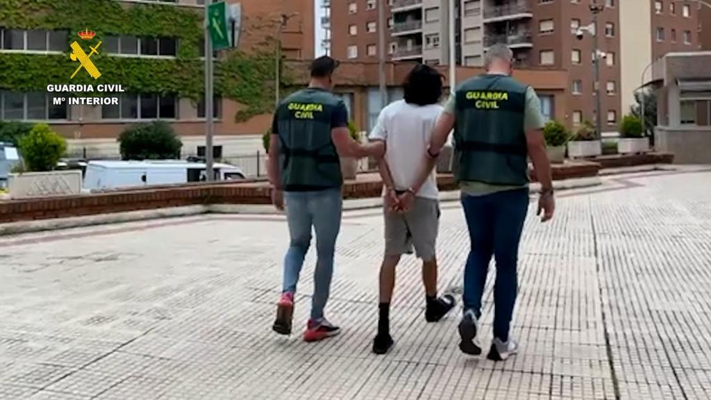 Imagen de uno de los detenidos por la Guardia Civil.