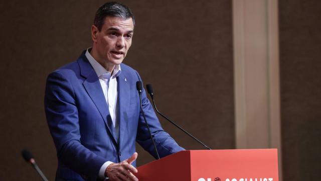 Pedro Sánchez durante su intervención en la Internacional Socialista en Estambul.