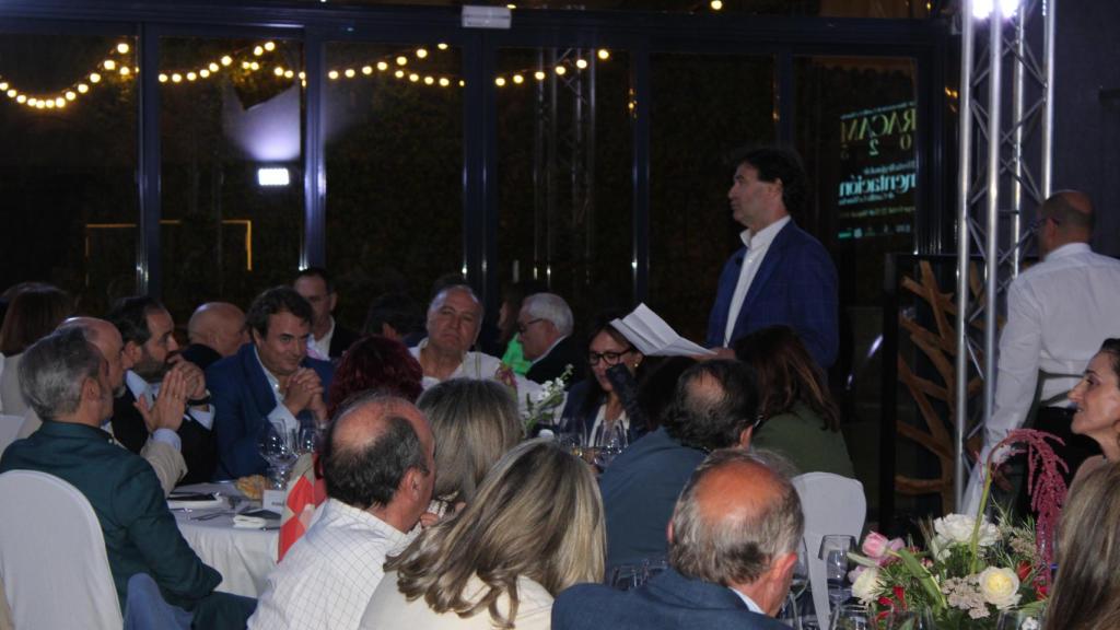 Pepe Rodríguez durante un momento de la cena.