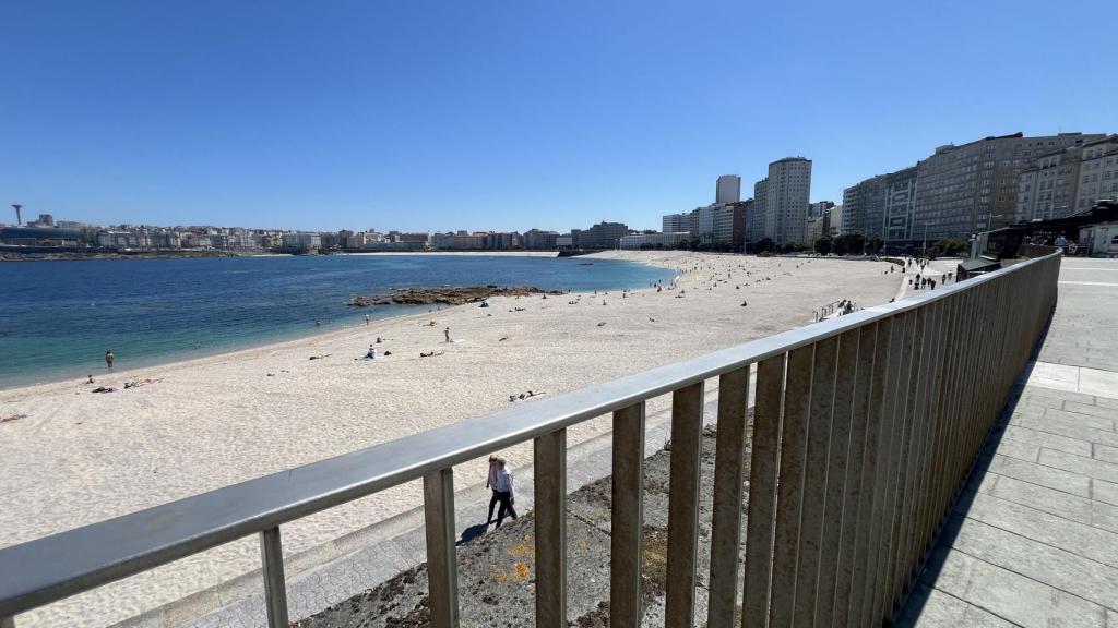 Arenal de Riazor a media mañana.