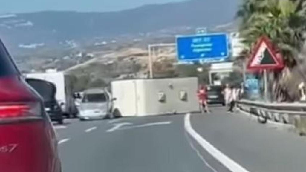 Así quedó la caravana.