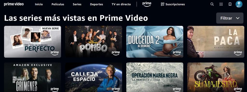 Las series más vistas en Prime Video.