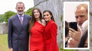 Felipe VI, en la graduación de su hija, la infanta Sofía, en el UWC College de Gales.