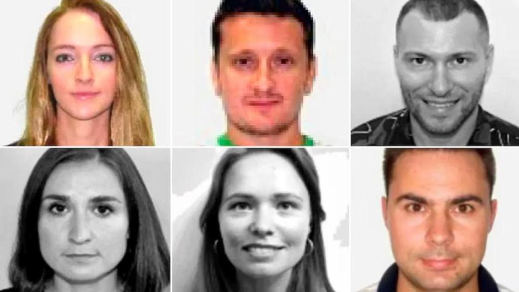 Los seis espías del Kremlin que se formaron en Brasil y han sido descubiertos por la contrainteligencia brasileña.