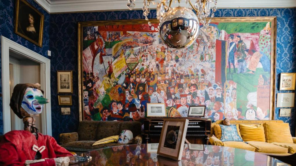 Interior de la casa-museo de James Ensor en Ostende. Foto: Toerisme Oostende VZW / James Ensorhuis / Nick Decombel