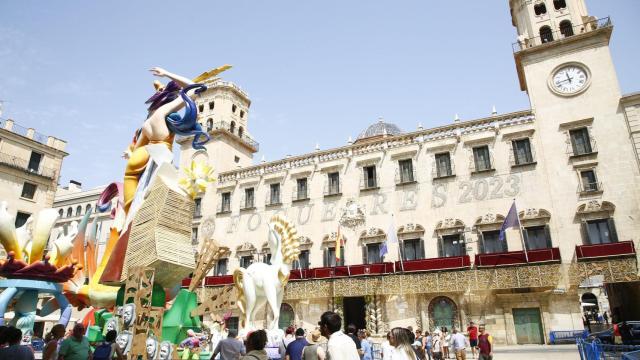 Un monumento de la 95 edición de las Hogueras de San Juan. Europa Press / Joaquín Reina