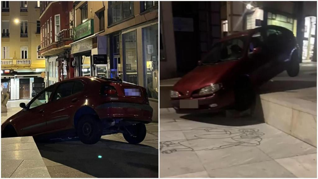 Así quedó el vehículo.