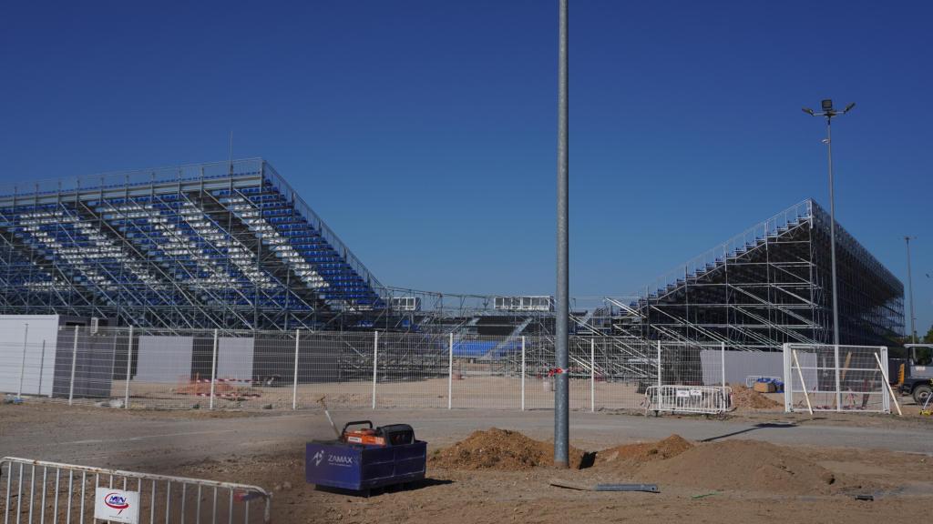 Exterior del campo modular.