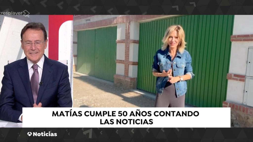 Matías Prats en 'Antena 3 Noticias Fin de Semana'.