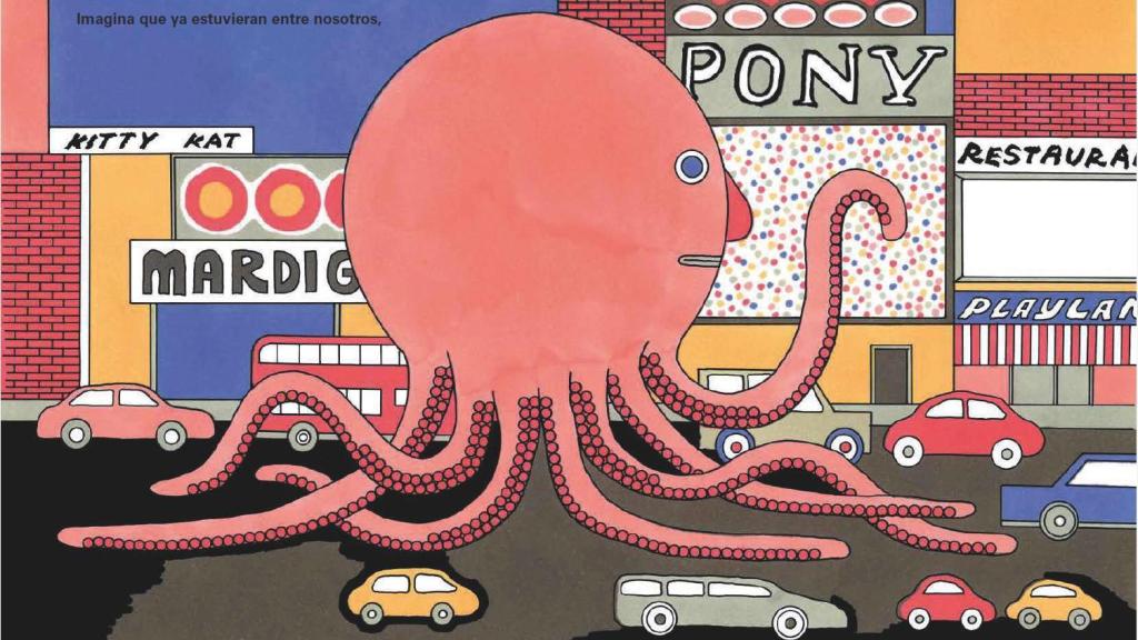 Ilustración de Marco Quadri para 'Los alienígenas no son verdes' (Zahorí)