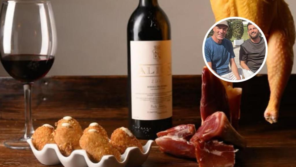 Un montaje sobre el restaurante.