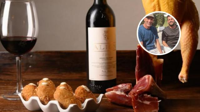 Un montaje sobre el restaurante.