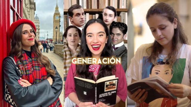 Retrato cedido por María Durán en Londres, Patricia Fernández vía Tiktok y Clara González en una imagen de archivo.