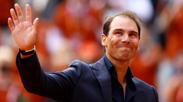 Nadal, emocionado en su discurso en Roland Garros