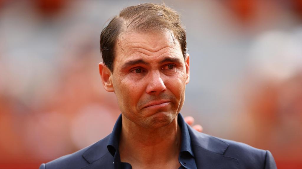 Rafa Nadal, muy emocionado durante toda la tarde.