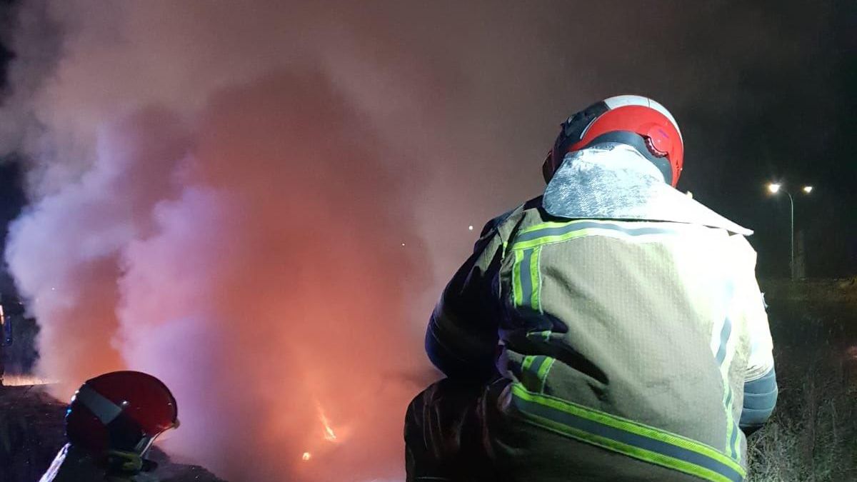 Imagen de archivo de una actuación de los Bomberos de Valladolid.