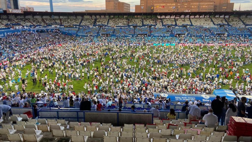Invasión en La Romareda.