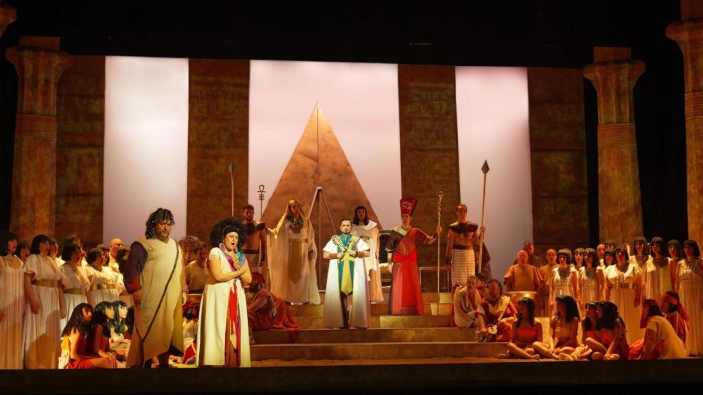 El montaje de 'Aída' de la Compañía Lírica Alicantina que llega este miércoles al Principal.