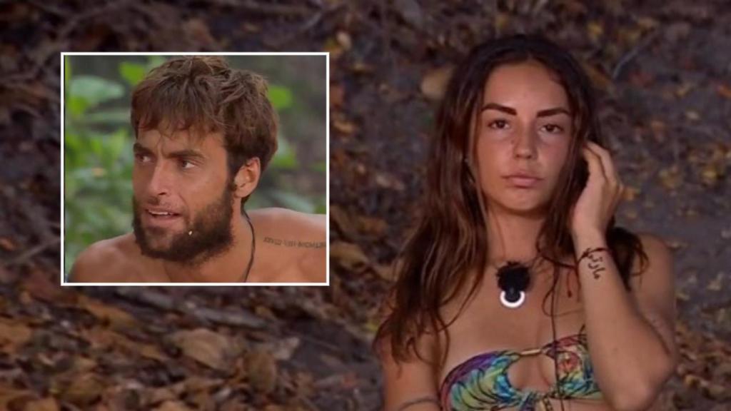 Montoya y Anita, de 'Supervivientes', en un fotomontaje de BLUPER.