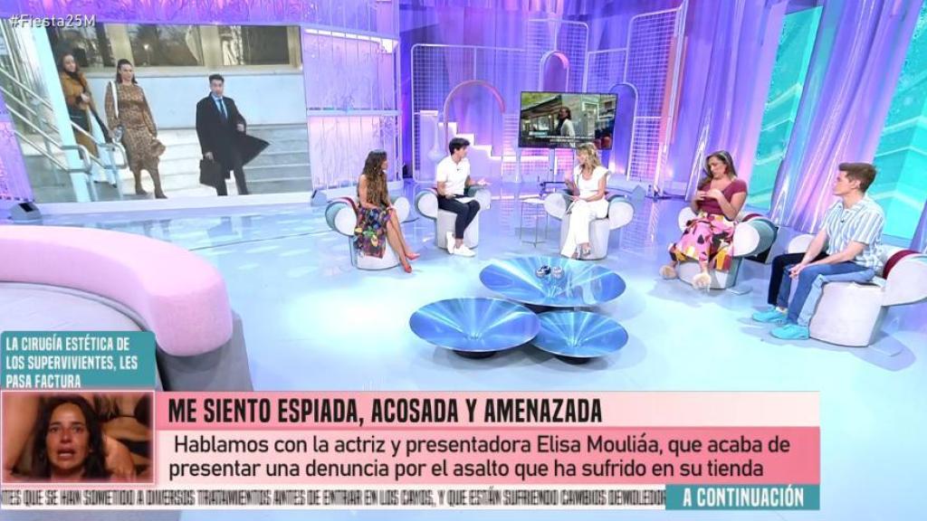 El plató de 'Fiesta'.